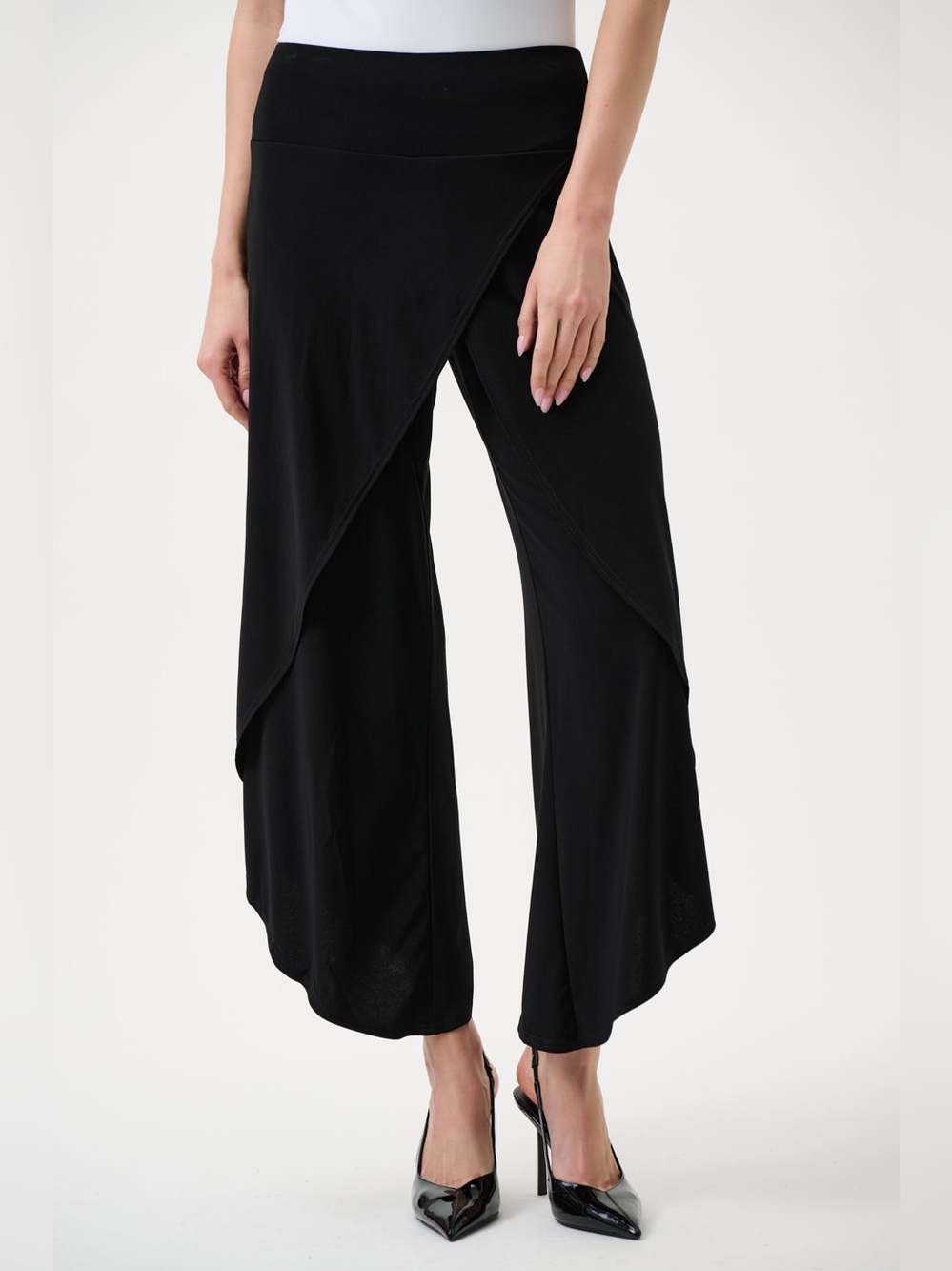 Joseph Ribkoff Overlay Pant 211494CO Black Size 16